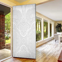 Samoan Traditional Art Tattoos Door Cover Tatau Roman Reigns White Color LT03 - Polynesian Pride