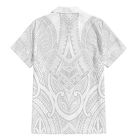 Samoan Traditional Art Tattoos Family Matching Mermaid Dress and Hawaiian Shirt Tatau Roman Reigns White Color - Polynesian Pride