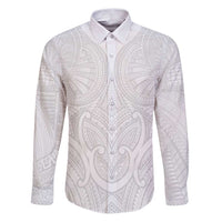 Samoan Traditional Art Tattoos Family Matching Puletasi and Hawaiian Shirt Tatau Roman Reigns White Color - Polynesian Pride