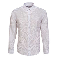 Samoan Traditional Art Tattoos Family Matching Short Sleeve Bodycon Dress and Hawaiian Shirt Tatau Roman Reigns White Color - Polynesian Pride