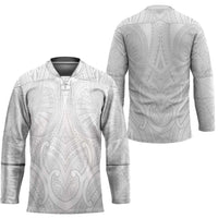 Samoan Traditional Art Tattoos Hockey Jersey Tatau Roman Reigns White Color LT03 - Polynesian Pride