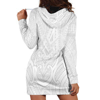 Samoan Traditional Art Tattoos Hoodie Dress Tatau Roman Reigns White Color - Polynesian Pride