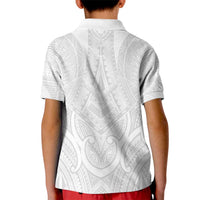 Samoan Traditional Art Tattoos Kid Polo Shirt Tatau Roman Reigns White Color LT03 - Polynesian Pride