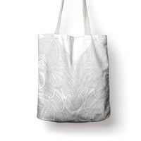 Samoan Traditional Art Tattoos Tote Bag Tatau Roman Reigns White Color - Polynesian Pride