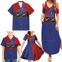 Personalised Samoan DNA-Proud of Samoa Family Matching Summer Maxi Dress and Hawaiian Shirt Polynesian Patterns LT03 - Polynesian Pride