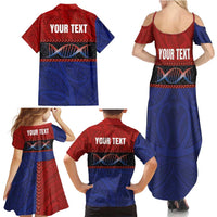 Personalised Samoan DNA-Proud of Samoa Family Matching Summer Maxi Dress and Hawaiian Shirt Polynesian Patterns LT03 - Polynesian Pride