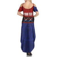 Personalised Samoan DNA-Proud of Samoa Family Matching Summer Maxi Dress and Hawaiian Shirt Polynesian Patterns LT03 - Polynesian Pride