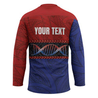 Personalised Samoan DNA-Proud of Samoa Hockey Jersey Polynesian Patterns - Polynesian Pride