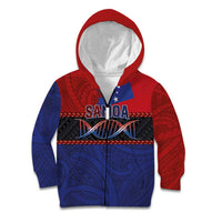 Personalised Samoan DNA-Proud of Samoa Kid Hoodie Polynesian Patterns - Polynesian Pride