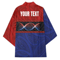 Personalised Samoan DNA-Proud of Samoa Kimono Polynesian Patterns - Polynesian Pride