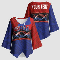 Personalised Samoan DNA-Proud of Samoa Kimono Sleeve Blouse Polynesian Patterns - Polynesian Pride