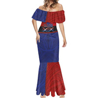 Personalised Samoan DNA-Proud of Samoa Mermaid Dress Polynesian Patterns - Polynesian Pride