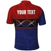 Personalised Samoan DNA-Proud of Samoa Polo Shirt Polynesian Patterns - Polynesian Pride
