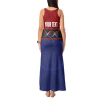 Personalised Samoan DNA-Proud of Samoa Tank Maxi Dress Polynesian Patterns - Polynesian Pride