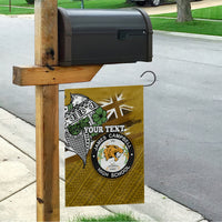 Hawaii James Campbell High School Garden Flag Kakau Pattern Gold Color Version LT03 - Polynesian Pride