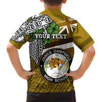 Hawaii James Campbell High School Hawaiian Shirt Kakau Pattern Gold Color Version LT03 - Polynesian Pride
