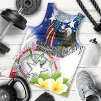 Custom Northern Mariana Islands Commonwealth Covenant Day Men Tank Top Plumeria Flower Splash Style LT03 - Polynesian Pride