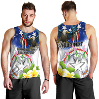 Custom Northern Mariana Islands Commonwealth Covenant Day Men Tank Top Plumeria Flower Splash Style LT03 - Polynesian Pride