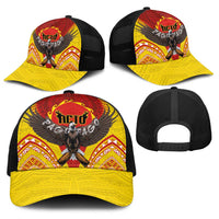 American Samoa Fautasi Race Baseball Net Cap Pago Pago-Aeto Samoan Tattoo and Eagle