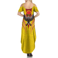 American Samoa Fautasi Race Family Matching Summer Maxi Dress and Hawaiian Shirt Pago Pago-Aeto Samoan Tattoo and Eagle