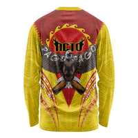 American Samoa Fautasi Race Long Sleeve Shirt Pago Pago-Aeto Samoan Tattoo and Eagle LT03 - Polynesian Pride