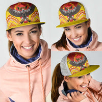 American Samoa Fautasi Race Mesh Trucker Cap Pago Pago-Aeto Samoan Tattoo and Eagle