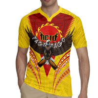American Samoa Fautasi Race Rugby Jersey Pago Pago-Aeto Samoan Tattoo and Eagle