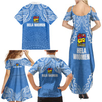 Hela Wigmen Rugby Family Matching Summer Maxi Dress and Hawaiian Shirt Papua New Guinea Polynesian Tattoo LT03 - Polynesian Pride