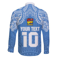 Custom Hela Wigmen Rugby Family Matching Off Shoulder Maxi Dress and Hawaiian Shirt Papua New Guinea Polynesian Tattoo LT03 - Polynesian Pride