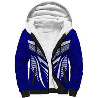 Kimbe Cutters Rugby Sherpa Hoodie Papua New Guinea Polynesian Tattoo Blue Version LT03 Unisex Blue - Polynesian Pride