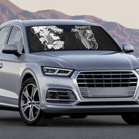 Japanese Irezumi and Hawaiian Polynesian Art Tattoo Auto Sun Shade Black Color - Polynesian Pride