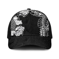 Japanese Irezumi and Hawaiian Polynesian Art Tattoo Baseball Net Cap Black Color LT03 One Size Black Black - Polynesian Pride