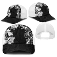 Japanese Irezumi and Hawaiian Polynesian Art Tattoo Baseball Net Cap Black Color LT03 - Polynesian Pride
