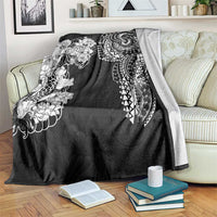 Japanese Irezumi and Hawaiian Polynesian Art Tattoo Blanket Black Color - Polynesian Pride