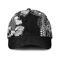 Japanese Irezumi and Hawaiian Polynesian Art Tattoo Classic Cap Black Color LT03 Universal Fit Black - Polynesian Pride