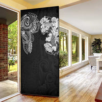 Japanese Irezumi and Hawaiian Polynesian Art Tattoo Door Cover Black Color - Polynesian Pride