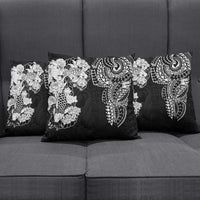 Japanese Irezumi and Hawaiian Polynesian Art Tattoo Pillow Cover Black Color LT03 - Polynesian Pride