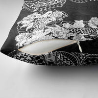 Japanese Irezumi and Hawaiian Polynesian Art Tattoo Pillow Cover Black Color LT03 - Polynesian Pride