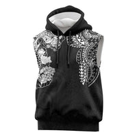 Japanese Irezumi and Hawaiian Polynesian Art Tattoo Sleeveless Hoodie Black Color - Polynesian Pride
