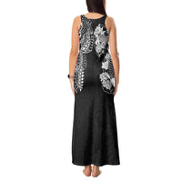 Japanese Irezumi and Hawaiian Polynesian Art Tattoo Tank Maxi Dress Black Color - Polynesian Pride
