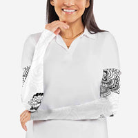 Japanese Irezumi and Hawaiian Polynesian Art Tattoo Arm Sleeves White Color - Polynesian Pride