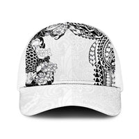 Japanese Irezumi and Hawaiian Polynesian Art Tattoo Baseball Net Cap White Color LT03 One Size White White - Polynesian Pride