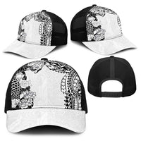 Japanese Irezumi and Hawaiian Polynesian Art Tattoo Baseball Net Cap White Color LT03 - Polynesian Pride