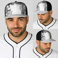 Japanese Irezumi and Hawaiian Polynesian Art Tattoo Baseball Net Cap White Color - Polynesian Pride