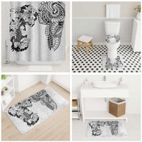 Japanese Irezumi and Hawaiian Polynesian Art Tattoo Bathroom Set White Color - Polynesian Pride