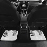 Japanese Irezumi and Hawaiian Polynesian Art Tattoo Car Mats White Color - Polynesian Pride