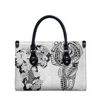 Japanese Irezumi and Hawaiian Polynesian Art Tattoo Leather Bag White Color LT03 - Polynesian Pride