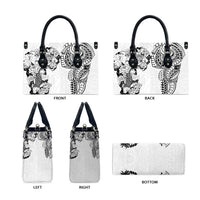 Japanese Irezumi and Hawaiian Polynesian Art Tattoo Leather Bag White Color LT03 - Polynesian Pride