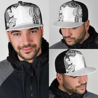 Japanese Irezumi and Hawaiian Polynesian Art Tattoo Mesh Trucker Cap White Color LT03 - Polynesian Pride