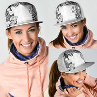 Japanese Irezumi and Hawaiian Polynesian Art Tattoo Mesh Trucker Cap White Color LT03 - Polynesian Pride